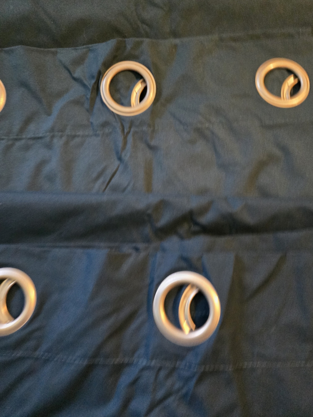 Sun Zero Cyrus Energy Saving Dark Teal Grommet Top Blackout Curtain Panels (2) - Picture 6 of 8